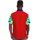 Rainbow Pride Button Down Shirt Short Sleeve Button Down Shirt - AOP - Thathoodyshop