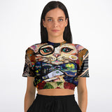Dapper Cat Cropped Sweater Cropped Sweater - Thathoodyshop