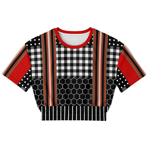 Gold Line Red DLX Cropped Sweater Cropped Sweater - Thathoodyshop