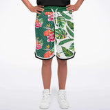 Tropical Reflection Basketball Shorts Basketball Short Rib - AOP - Thathoodyshop