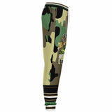 THS Snake Bite Fleece Joggers in Green Camo Joggers - Thathoodyshop