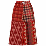 Toscana Red Flare Leg Joggers Athletic Flare Jogger - AOP - Thathoodyshop