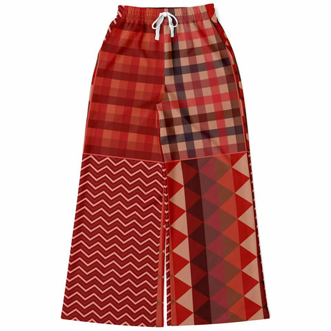 Toscana Red Flare Leg Joggers Athletic Flare Jogger - AOP - Thathoodyshop