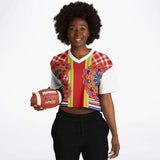 Hippy-Dippy Crop Jersey Cropped Football Jersey - Thathoodyshop