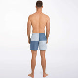 Blue Lagoon Dunkies Swim Trunks Men - AOP - Thathoodyshop