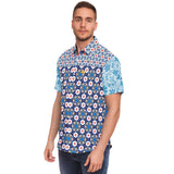 Sugar & Spice S/S Button Down Shirt Short Sleeve Button Down Shirt - AOP - Thathoodyshop