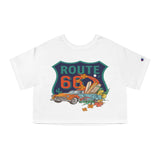 Cruisin Route 66 Cropped T-Shirt T-Shirt - Thathoodyshop
