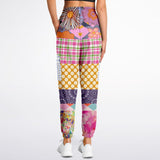 Bahama Mama Pink Patchwork Unisex Eco-Poly Cargo Joggers Cargo Pants - Thathoodyshop