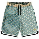 Mermaid's Tale Basketball Shorts Basketball Short Rib - AOP - Thathoodyshop