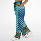 Many Blessings Horus Eye SW Stretchy Phat Bellbottoms Flare Leg Pants - Thathoodyshop