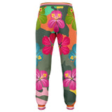 Orange Hawaiian Camo Fleece Joggers Fashion Jogger - AOP - Thathoodyshop