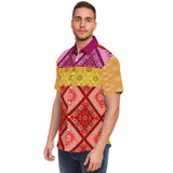 Taj Mahal S/S Button Down Shirt Short Sleeve Button Down Shirt - AOP - Thathoodyshop