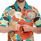 My Geo Life S/S Button Down Shirt Short Sleeve Button Down Shirt - AOP - Thathoodyshop