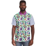 Purple Majesty S/S Button Down Shirt Short Sleeve Button Down Shirt - AOP - Thathoodyshop
