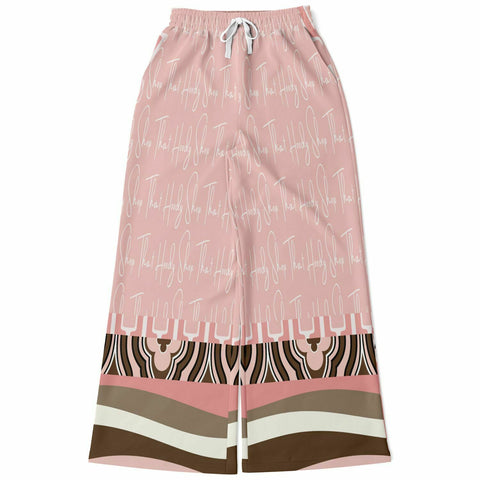 Pink Geo Zebra SW Signature Bellbottoms Flare Leg Joggers - Thathoodyshop