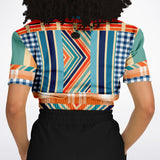 Salsa Time Short Sleeve Cropped Sweater Cropped Short Sleeve Sweatshirt - Thathoodyshop