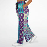 Purple Jetson Flare Leg Joggers Joggers - Thathoodyshop
