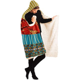 Sukiyaki Sherpa Fleece Hooded Blanket (3 Size Options) Hooded Blanket - AOP - Thathoodyshop