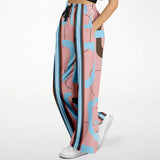 Pink Geo Striped Gallagher SW Bellbottoms Flare Leg Pants - Thathoodyshop