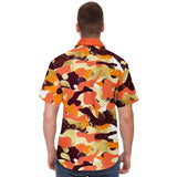 Me So Leopard S/S Button Down Shirt Short Sleeve Button Down Shirt - AOP - Thathoodyshop