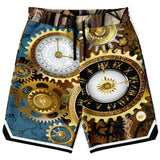 Steampunk Galactica Basketball Shorts Basketball Short Rib - AOP - Thathoodyshop