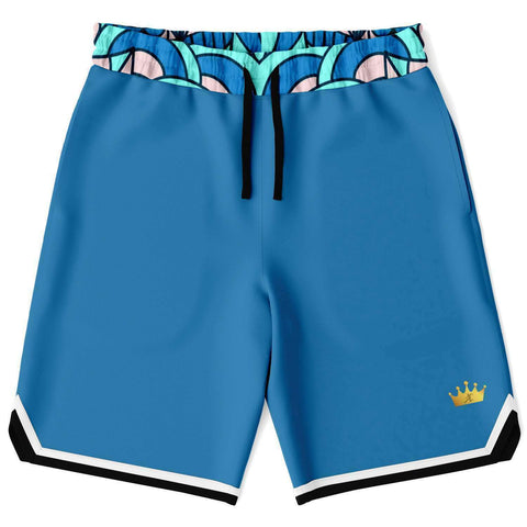 Aqua Amarillo Basketball Shorts Basketball Short Rib - AOP - Thathoodyshop