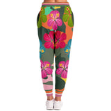 Orange Hawaiian Camo Fleece Joggers Fashion Jogger - AOP - Thathoodyshop