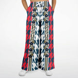 Liberty Lane Herringbone Flare Leg Joggers Athletic Flare Jogger - AOP - Thathoodyshop