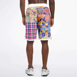 Mercury Retrograde Patchwork Basketball Shorts Basketball Short Rib - AOP - Thathoodyshop