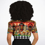 Africa Bombastic Cropped Sweater Cropped Short Sleeve Sweater - Thathoodyshop