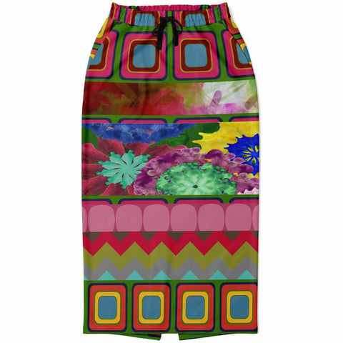Dayglo Me Pocket Maxi Skirt Long Skirt - Thathoodyshop