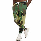 THS Snake Bite Fleece Joggers in Green Camo Joggers - Thathoodyshop