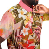 Brando Tahiti S/S Button Down Shirt Short Sleeve Button Down Shirt - AOP - Thathoodyshop