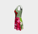 Green Apple Leopard III Dress Flare Dress - Thathoodyshop