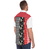 Tokyo Nights Floral Patchwork Short Sleeve Button Down Shirt Short Sleeve Button Down Shirt - Thathoodyshop