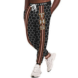 Gold Line Black Honeycomb Unisex Joggers Joggers - Thathoodyshop