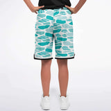 Grand Cayman Basketball Shorts Basketball Short Rib - AOP - Thathoodyshop