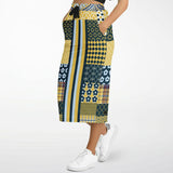 Dauphin Patchwork Stripe Long Pocket Skirt Long Pocket Skirt - Thathoodyshop