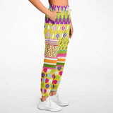 Hello Janis! Circus Patchwork Unisex Fleece Cargo Sweats Cargo Sweatpants - Thathoodyshop