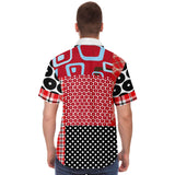 Red Pacific Palisades Button Down Shirt Short Sleeve Button Down Shirt - Thathoodyshop