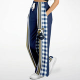 Gingham Style Gingham Plaid Flare Leg Joggers Bellbottoms - Thathoodyshop