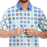 Blue Skies Ahead S/S Button Down Shirt Short Sleeve Button Down Shirt - AOP - Thathoodyshop