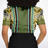 Rolling Green Cropped Sweater Cropped Short Sleeve Sweatshirt - Thathoodyshop