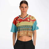 Sukiyaki Crop Jersey Cropped Football Jersey - AOP - Thathoodyshop