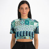 Green Meknes Cropped Sweater Cropped Sweater - Thathoodyshop
