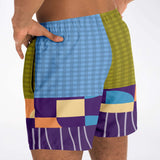 Hampton Plaid Dunkies Swim Trunks Men - AOP - Thathoodyshop