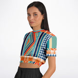 Salsa Time Short Sleeve Cropped Sweater Cropped Short Sleeve Sweatshirt - Thathoodyshop