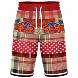 Jersey Salsa Floral Plaid Patchwork Basketball Shorts Basketball Shorts - Thathoodyshop