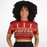 Toscana Red Cropped Sweater Cropped Sweater - Thathoodyshop