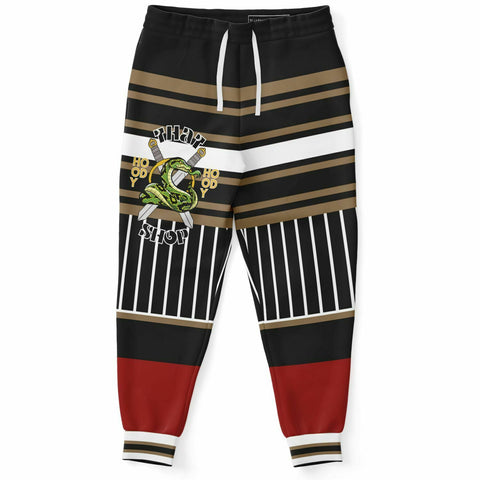 THS Snake Bite Black Trio Fleece Joggers Joggers - Thathoodyshop
